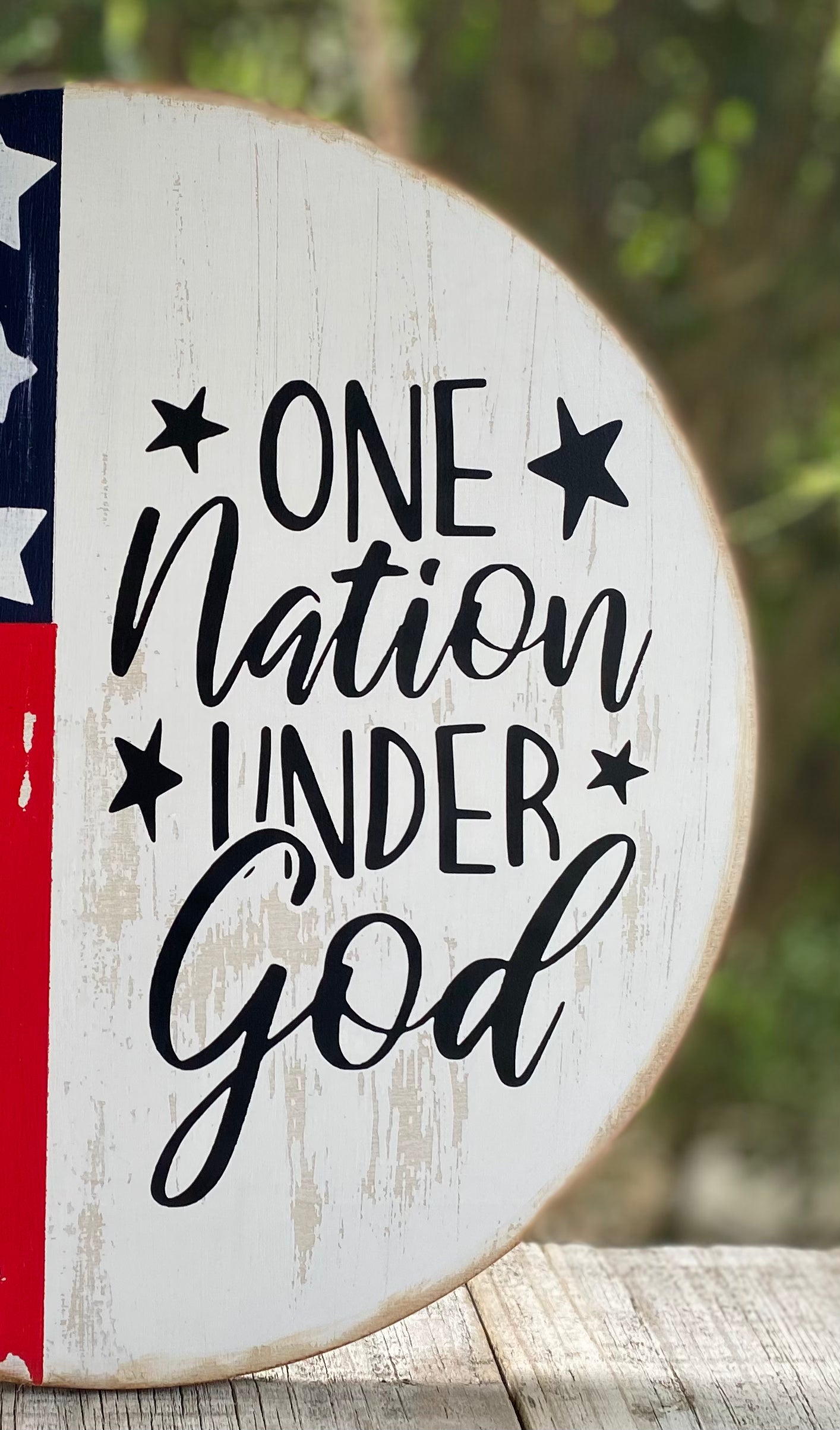 Americana VINYL DECAL-One Nation Under God