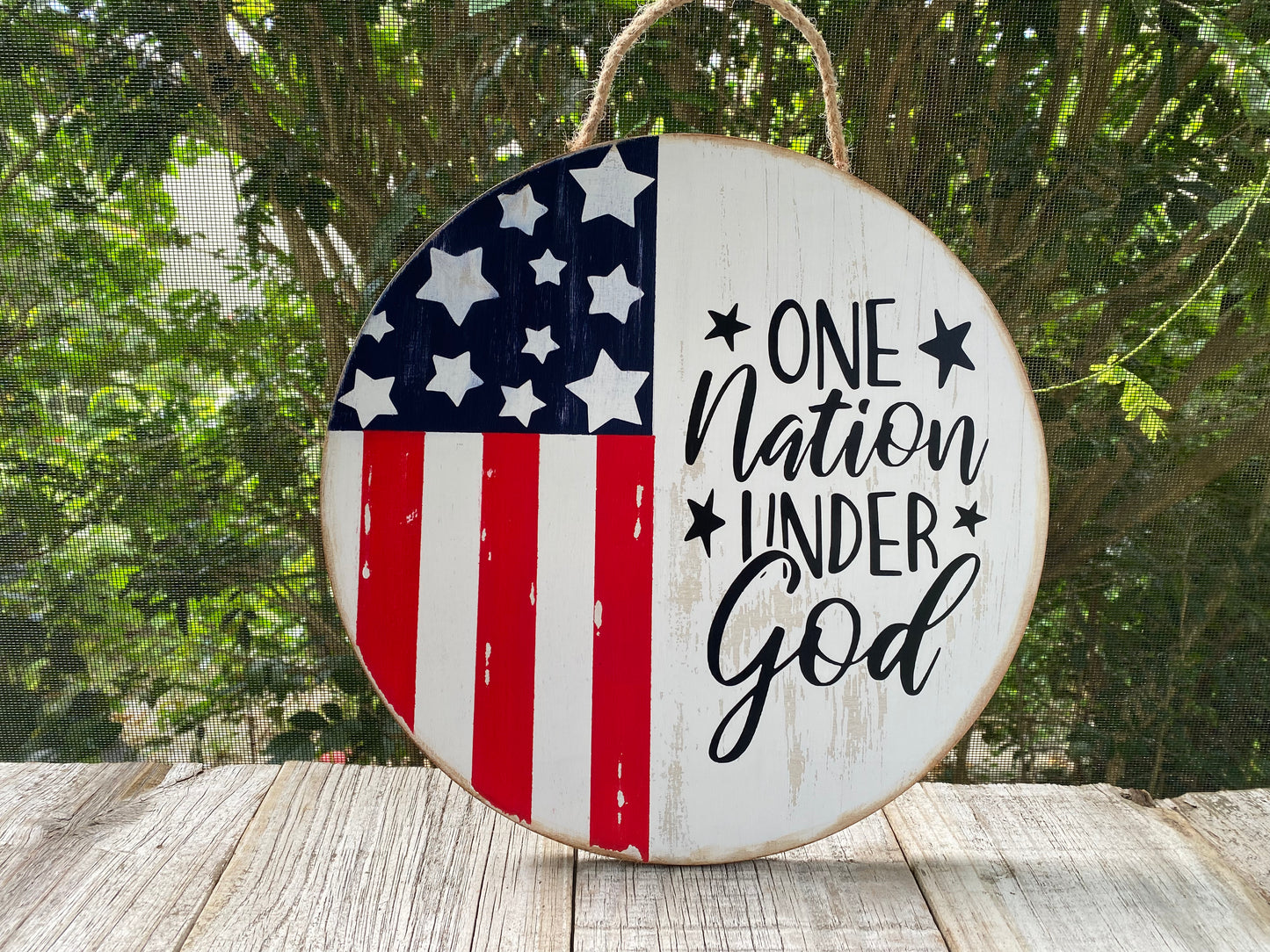 Americana VINYL DECAL-One Nation Under God