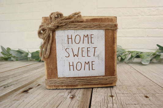 HOME SWEET HOME Small Wood Home Decoration